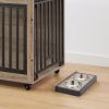 Wood End Table Dog Crate